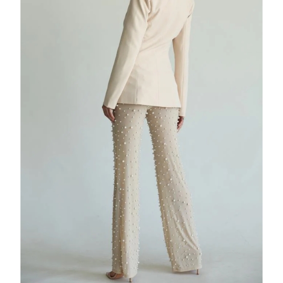 Nude Pearl 3 piece suit Sheer pant Size Small - Picture 2 of 7